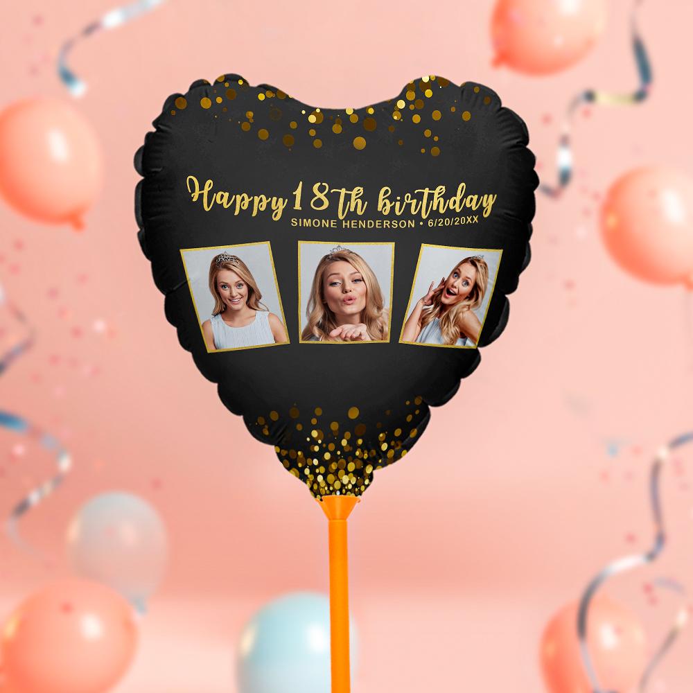 Custom Photo Happy Birthday Balloons for Birthday Party Decoration Supplies