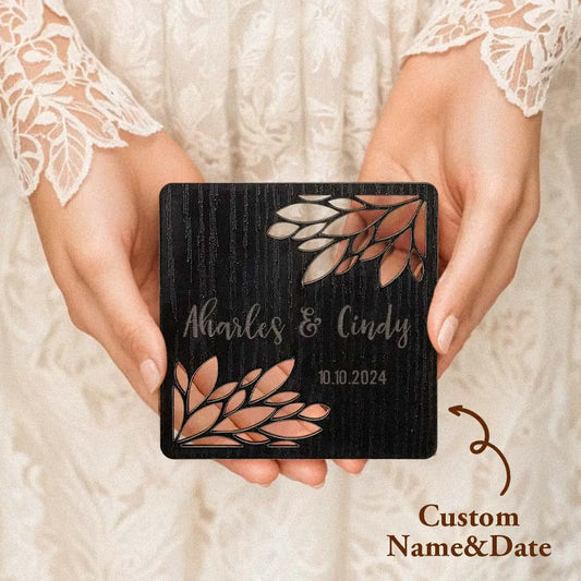 Personalized Wooden Wedding Coaster Wedding Favors for Guests