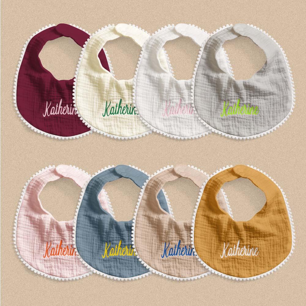 Personalized Baby Bib with Embroidered Name Gift for Baby