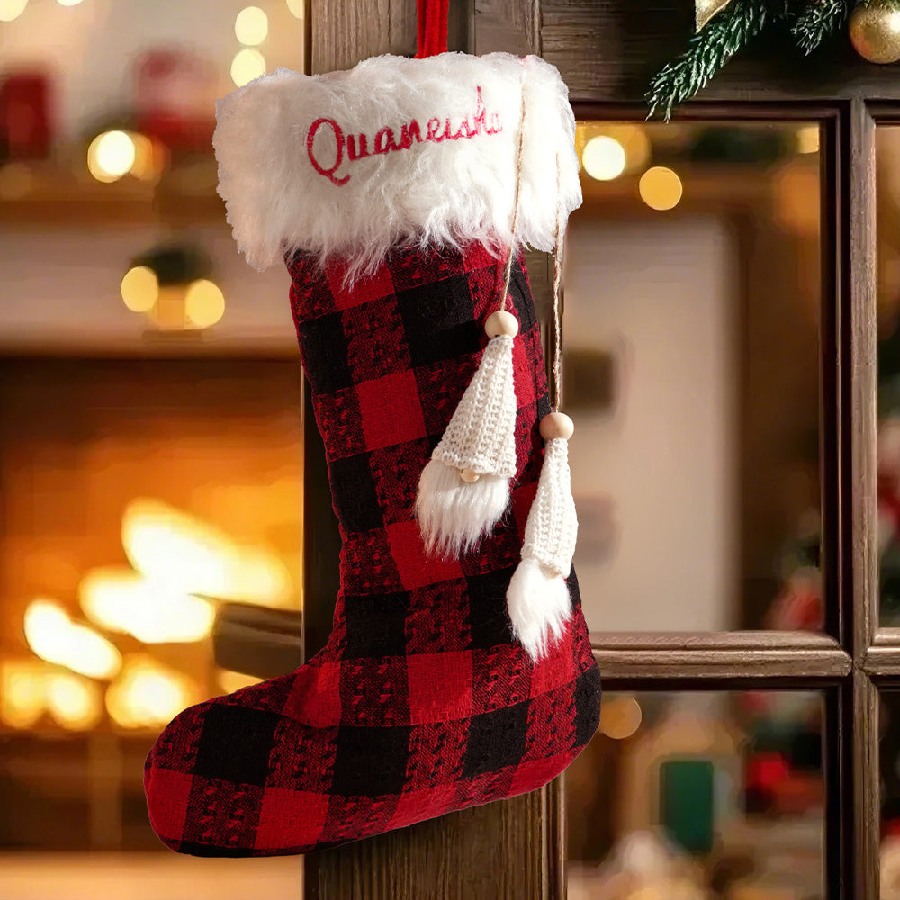 Personalized Christmas Stocking with Name Embroidery Christmas Stocking Gift for Family