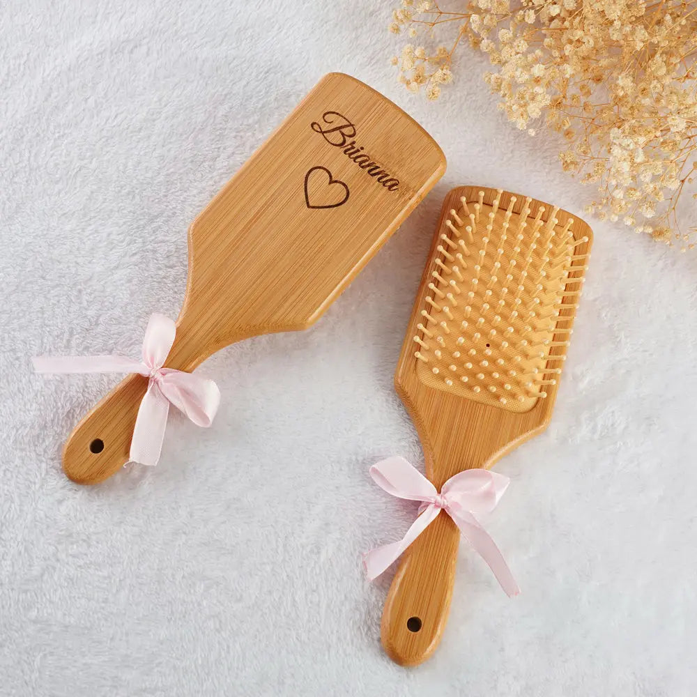 Personalized Hairbrush Custom Comb Wedding Bridesmaid Gift