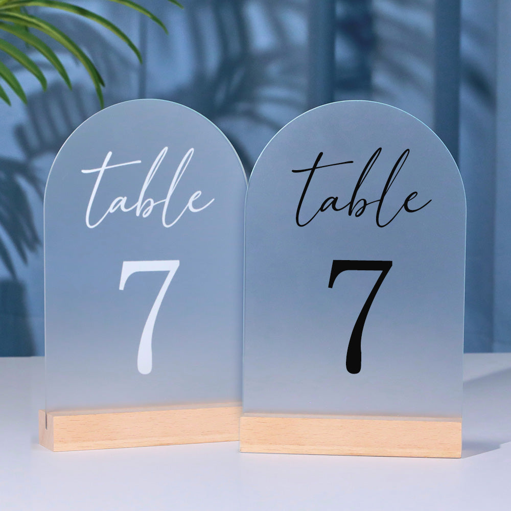 Personalized Wedding Table Numbers Custom Acrylic Table Numbers Wedding Reception Decor