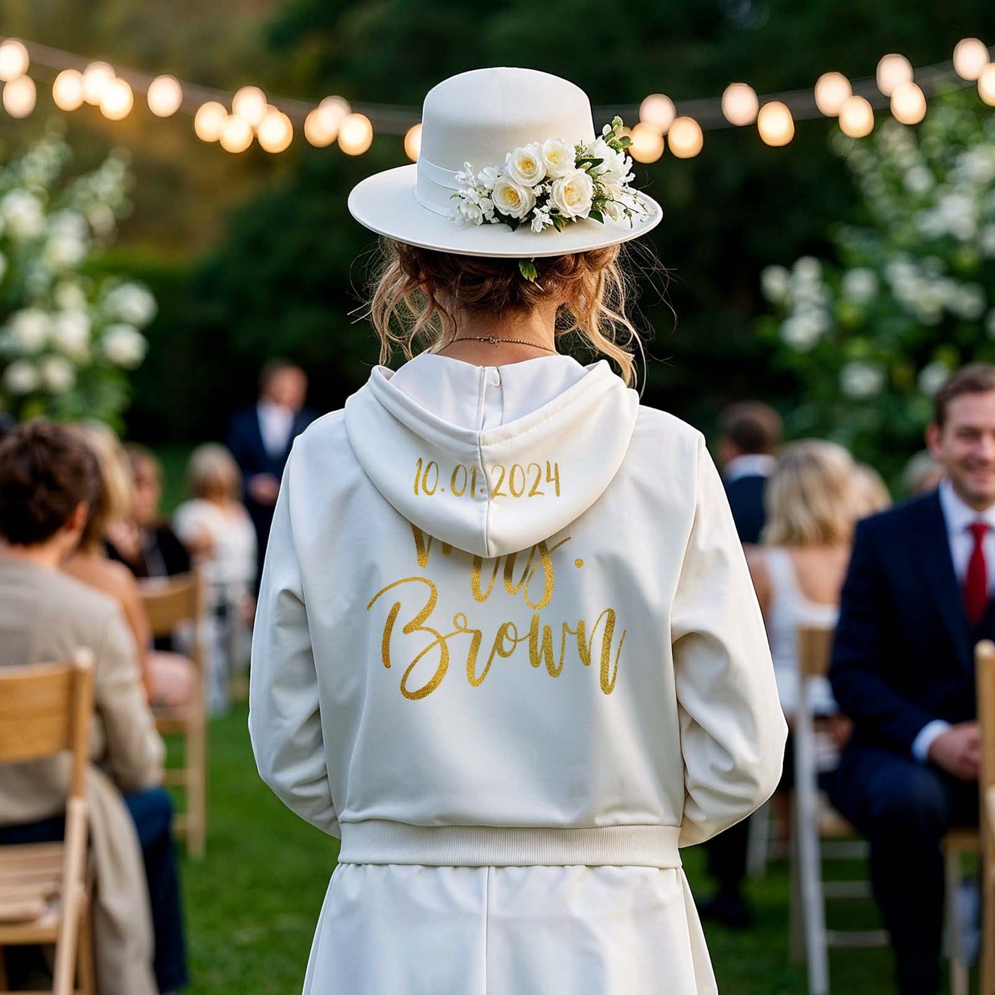 Personalized Mrs Bride Hoodie with Name Zip Up Hoodie Wedding Bridal Shower Gift for Bride