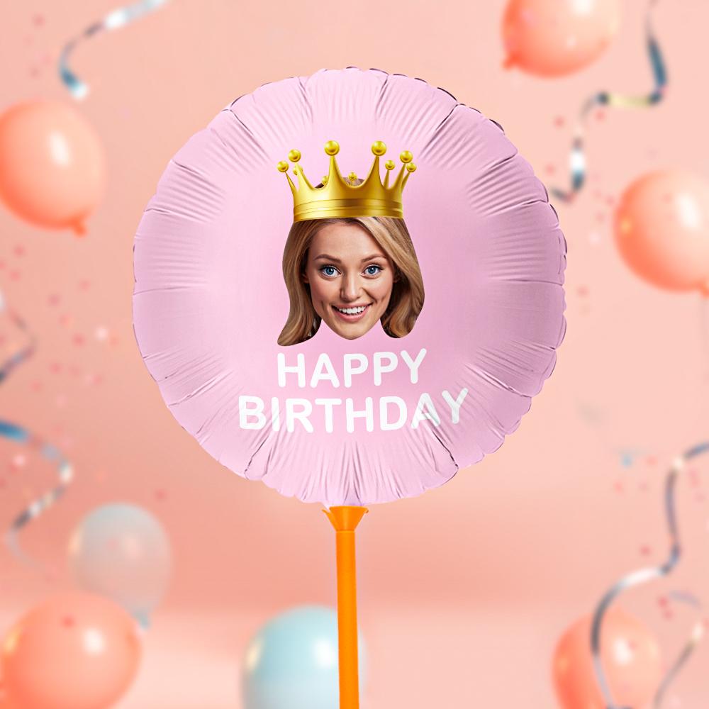 Custom Happy Birthday Balloons Personalized Face Balloon Decoration for Birthday