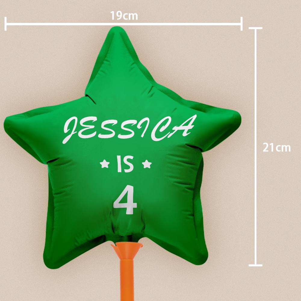 Personalized Star Birthday Balloons for Birthday Party Decoration Supplies