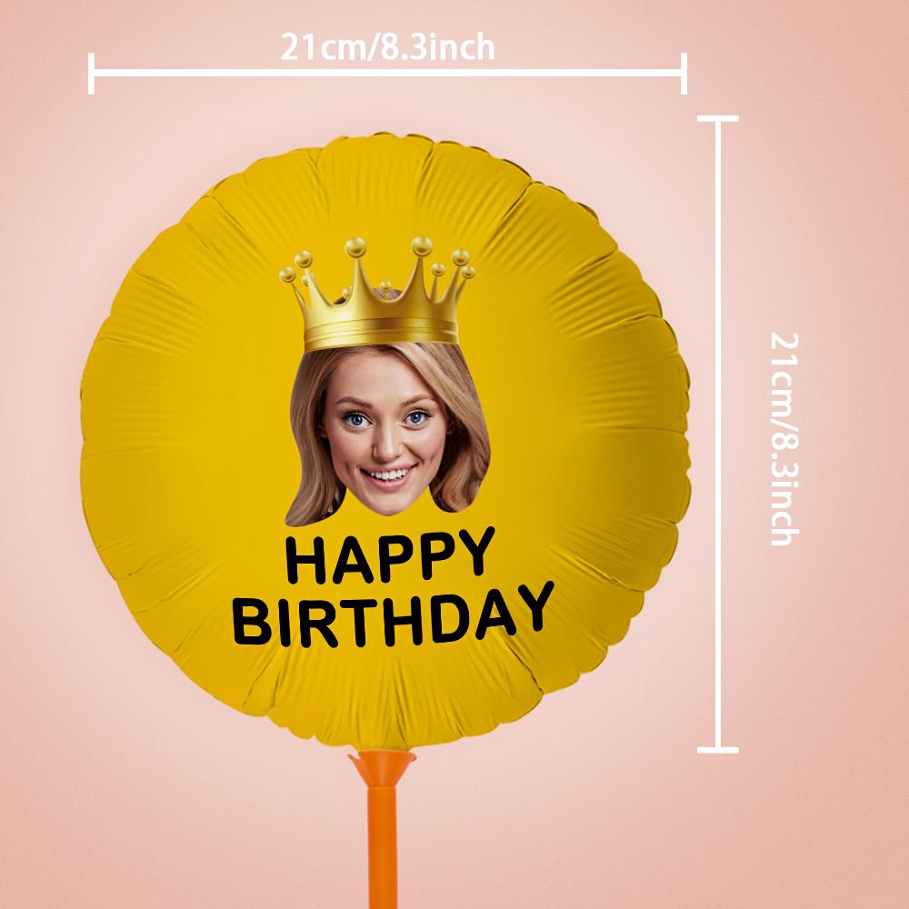 Custom Happy Birthday Balloons Personalized Face Balloon Decoration for Birthday