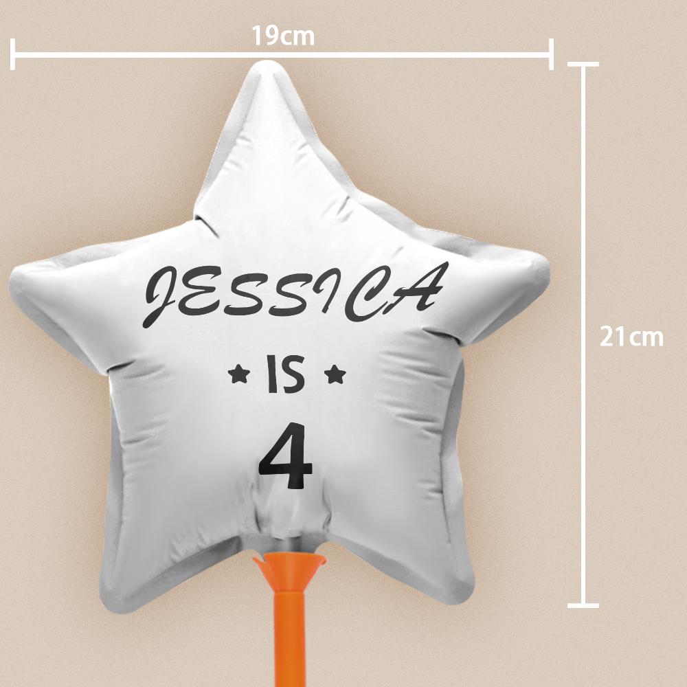 Personalized Star Birthday Balloons for Birthday Party Decoration Supplies