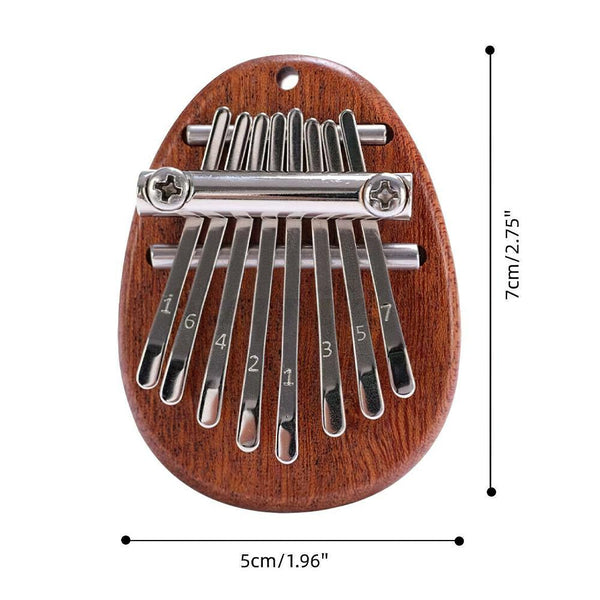 Personalized Name 8 Keys Mini Kalimba Thumb Piano with Package