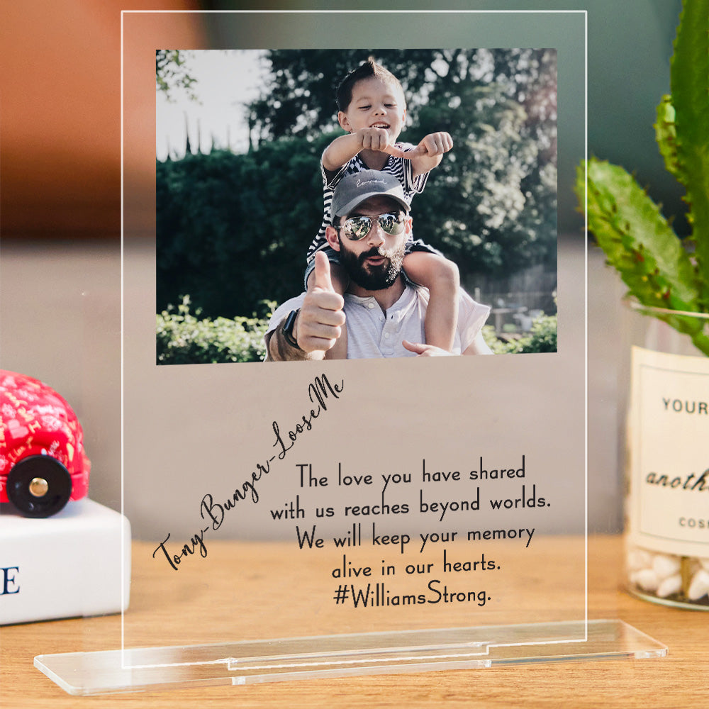 Customized Acrylic Sign with Picture and Text