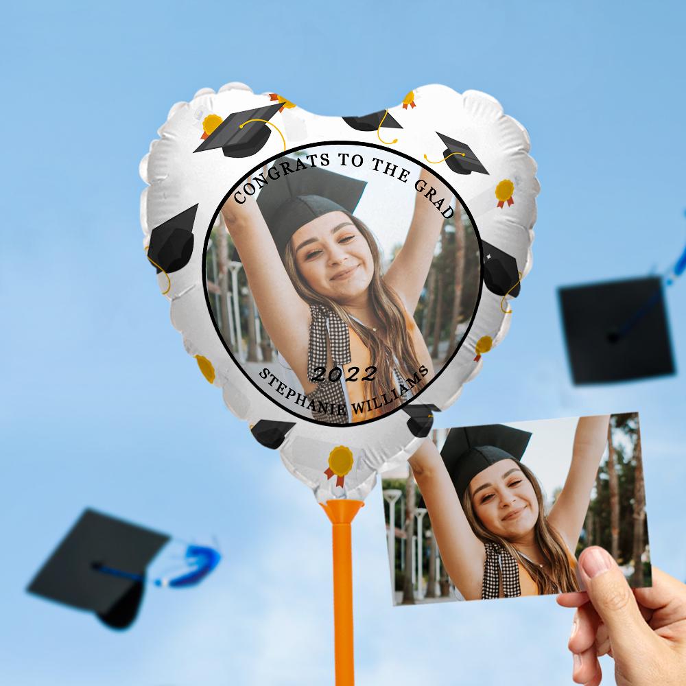 CONGRATS TO THE GRAD Balloons Custom Photo Graduation Balloons Party Supplies