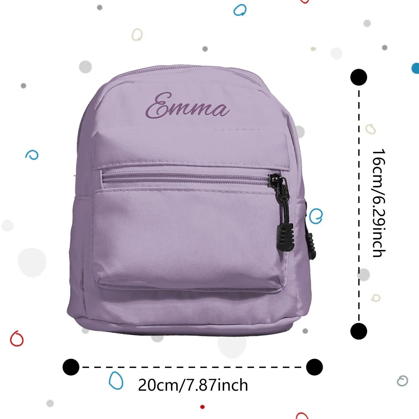 Personalized Mini Backpack with Name Simple School Bag Back to School Gift for Kids