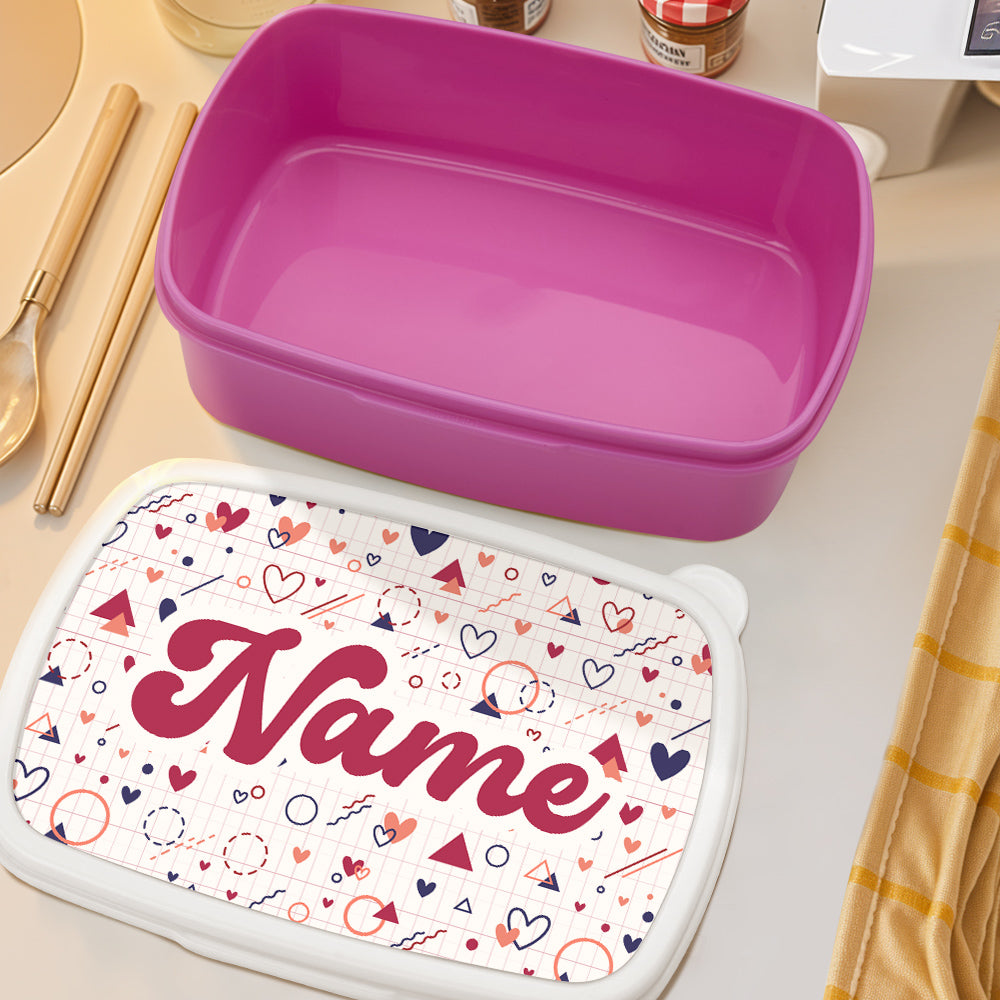 Personalized Cute Lunch Box with Name Lunch Box Birthday Gift for Kids