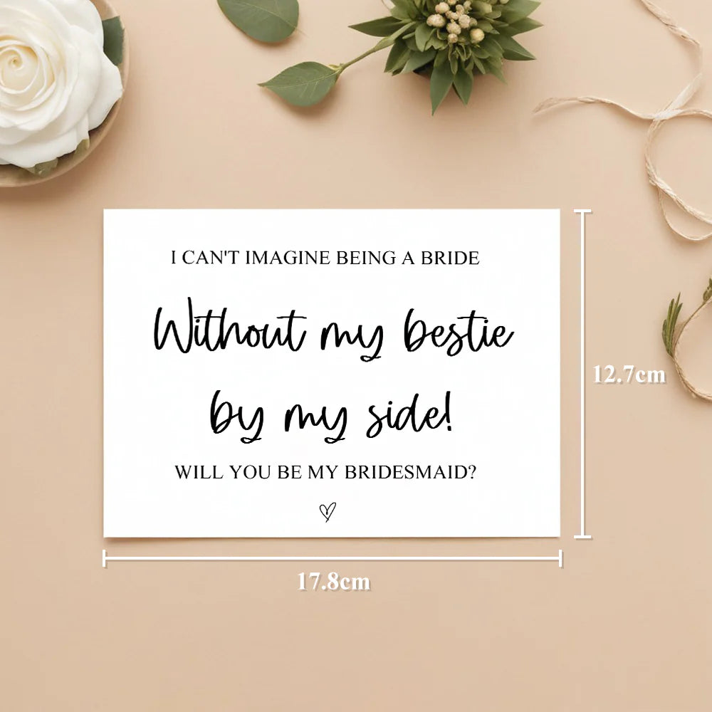 Will You Be My Bridesmaid Card Bridesmaid Proposal Card for Wedding