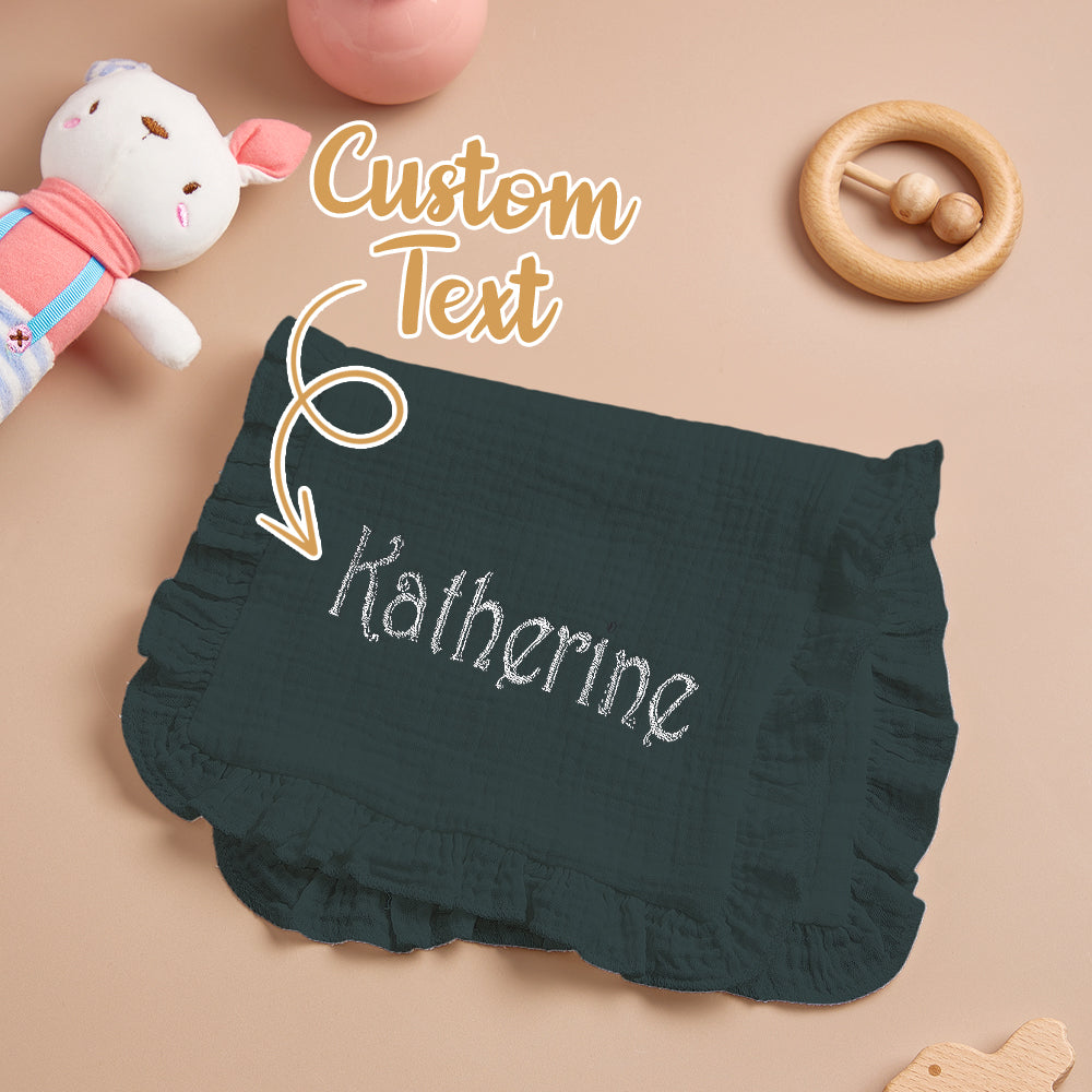 Personalized Baby Soothing Towel Custom Muslin Towel with Embroidered Name Gift for Baby