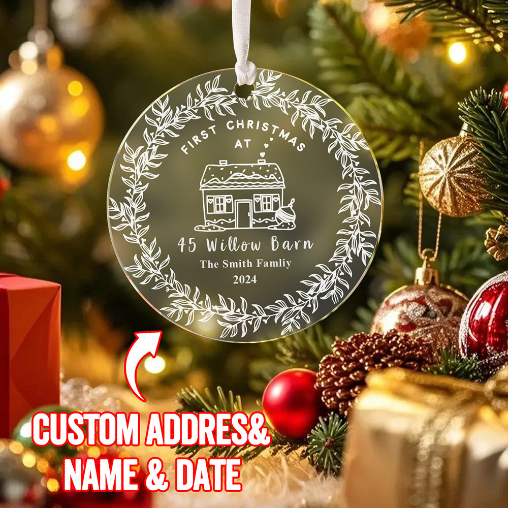 Personalised First Home Christmas Ornament Christmas Decorations New Home Gift