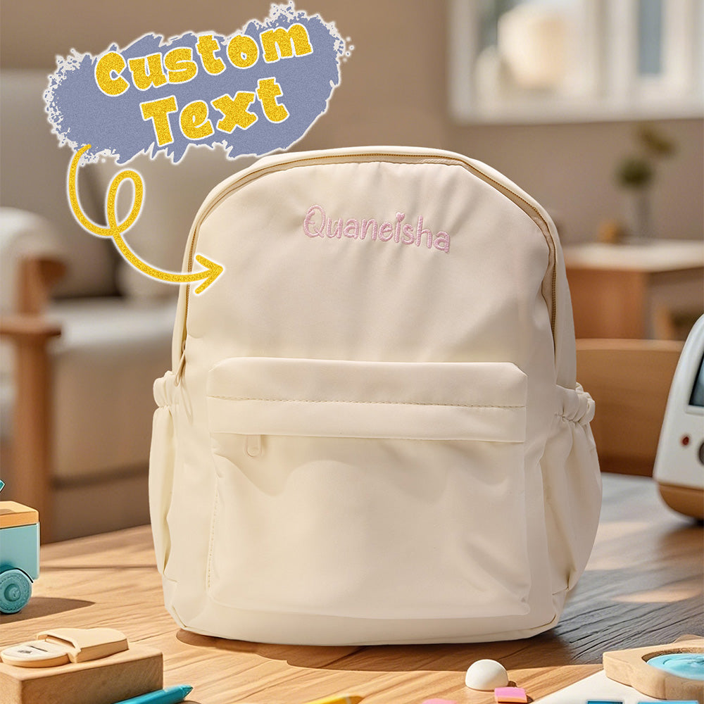 Personalized Name Embroidery Backpack Custom Rabbit Ear Backpack School Bags Gift for Kids