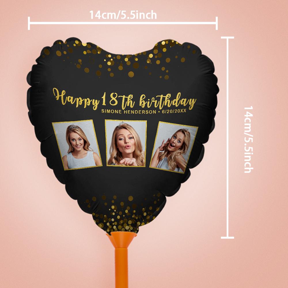 Custom Photo Happy Birthday Balloons for Birthday Party Decoration Supplies