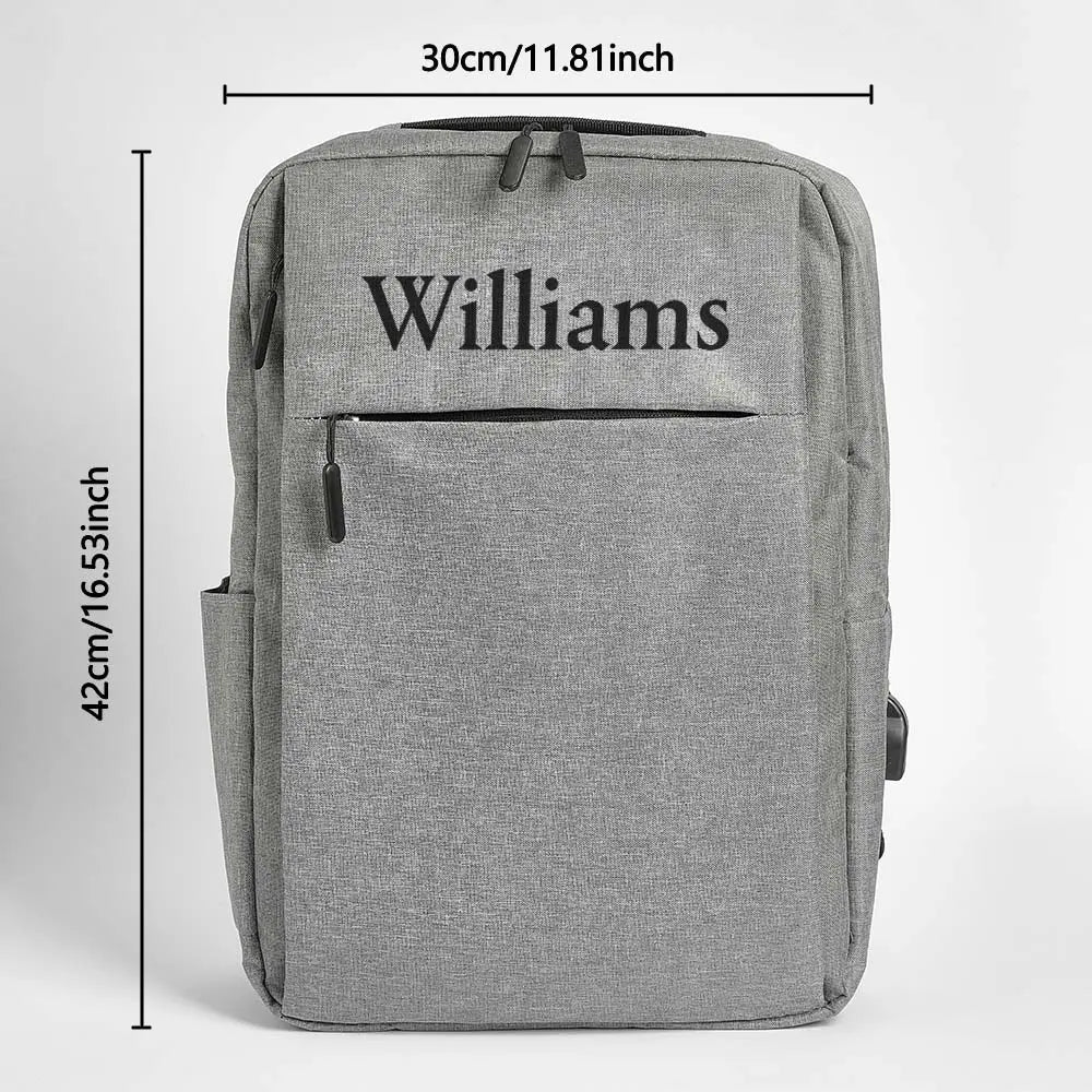 Personalized Name Backpack College School Computer Bag Gift for for Men or Women Fits 15.6 Inch Notebook Back to School Gift