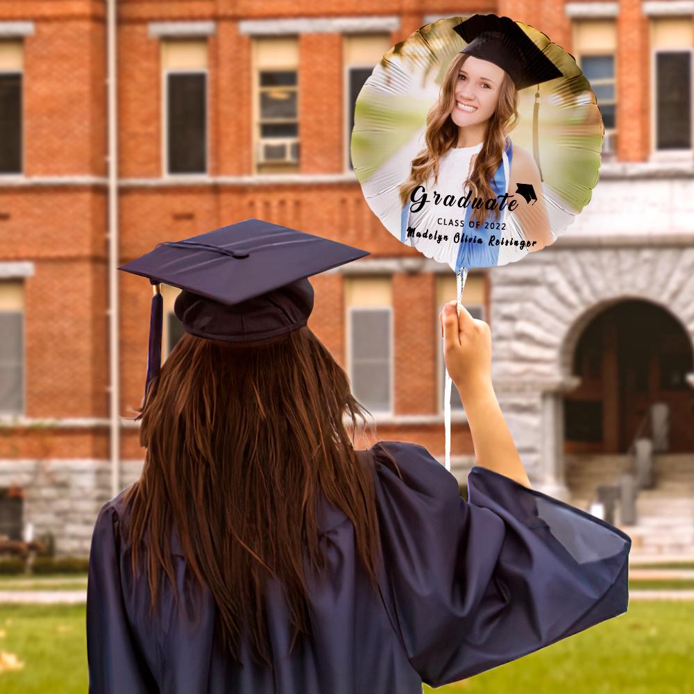 Custom Photo Balloons Graduation Party Balloons for 2022 Graduation Decor