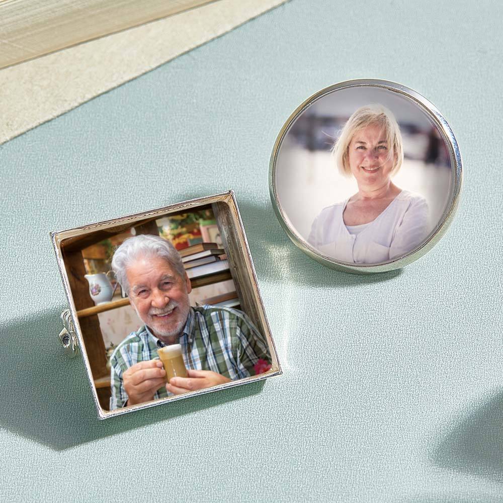 Personalized Wedding Lapel Pin with Text and Photo Memorial Wedding Ceremony Gift