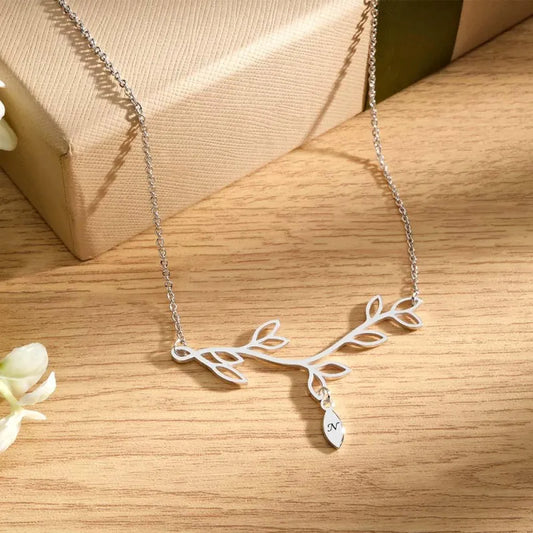 Custom Engraved Necklace Tree Optional Quantity Pendant Trendy Wedding Gifts For Her